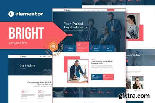 Bright - Lawyer and Firm Elementor Template Kit WAEDYLB