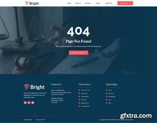 Bright - Lawyer and Firm Elementor Template Kit WAEDYLB