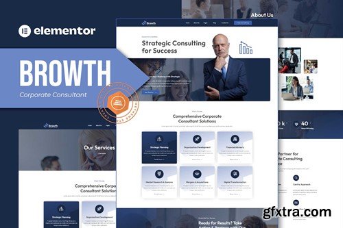 Browth - Corporate Consultant Elementor Template Kit BFKNJLT