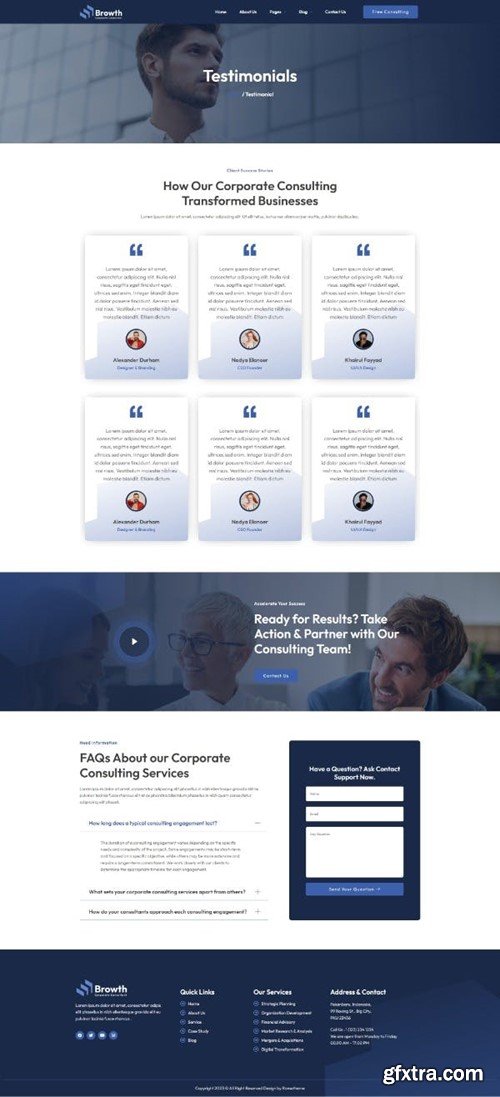 Browth - Corporate Consultant Elementor Template Kit BFKNJLT