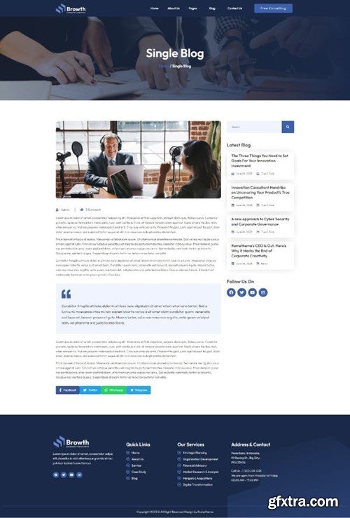 Browth - Corporate Consultant Elementor Template Kit BFKNJLT