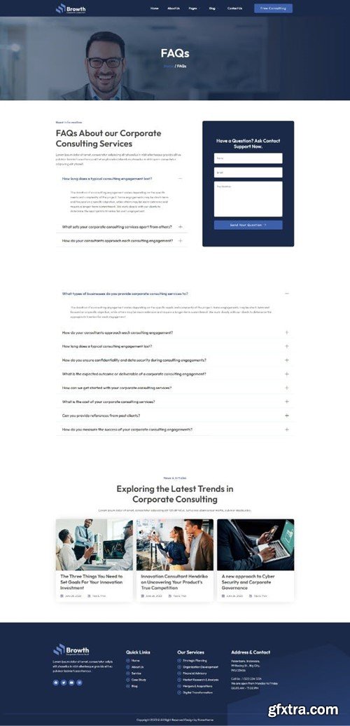 Browth - Corporate Consultant Elementor Template Kit BFKNJLT