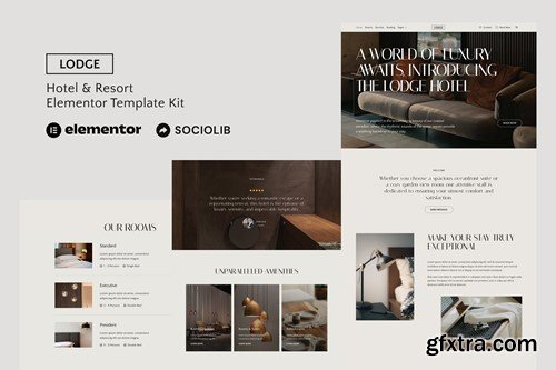 Lodge - Hotel & Resort Elementor Template Kit 9D3Q3RF