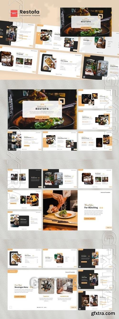 Restofa - Restaurant Powerpoint Template C56TEES