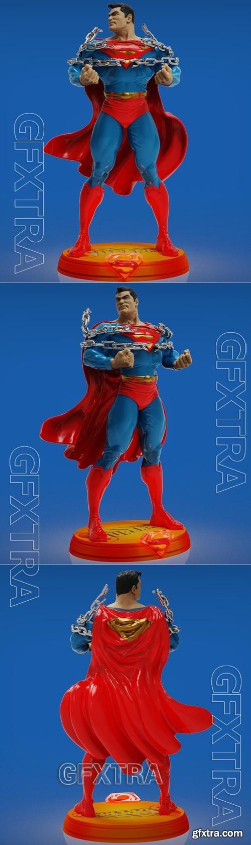 Superman Breaking Chains &ndash; 3D Print Model