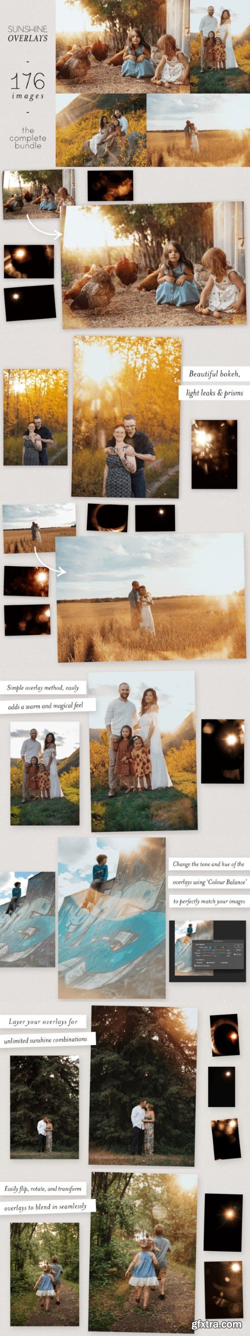 Sunshine Photography Overlays