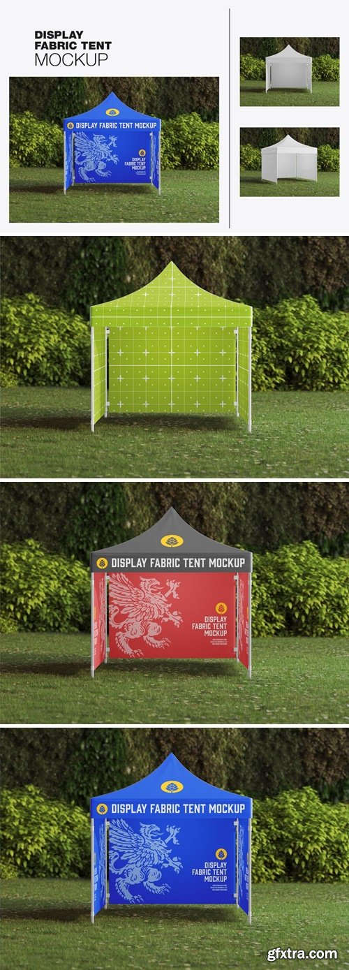 Nature Scene with Fabric Display Tent Mockup ZSAJS8A