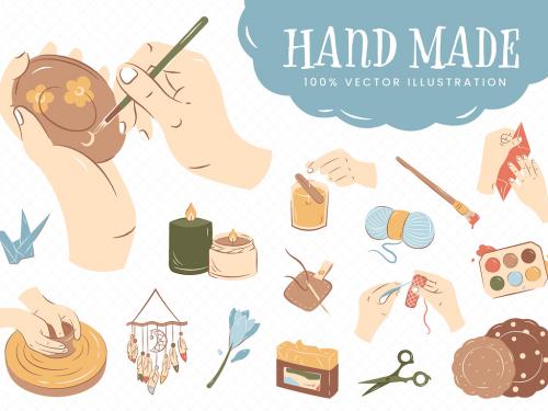 Handmade Crafting Illustrations 582790747