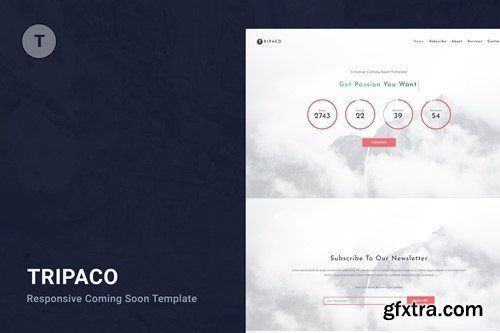 Tripaco - Responsive Coming Soon Template 9X58Z84