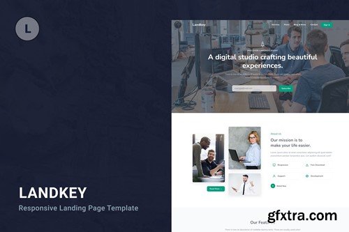 Landkey - A Responsive Creative Landing Page Templ V5TUTTG