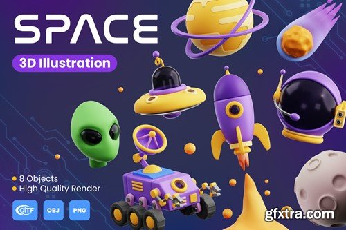 Space 3D Illustrations VT35Q9T