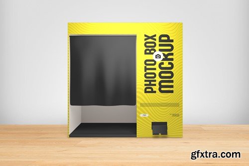 Photo Booth Box With Photo Collage Mockup L9R7733