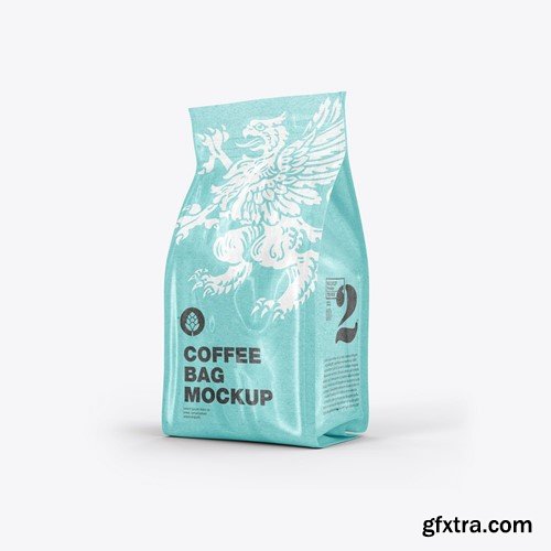 Set Kraft Paper Coffee Bag Mockup EY2ST2B