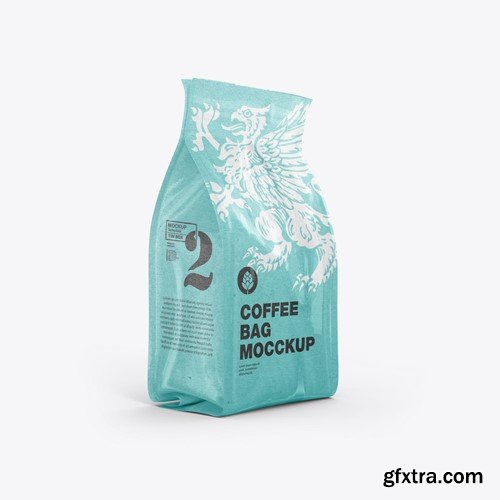 Set Kraft Paper Coffee Bag Mockup EY2ST2B