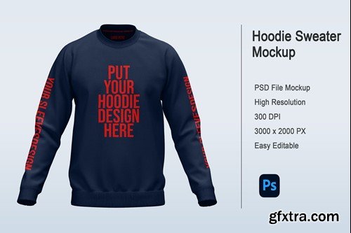 Hoodie Sweater Mockup MDSE62K