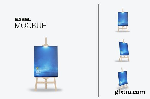 set Painting Easel Mockup N93KQ8N