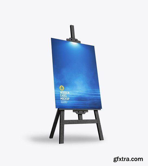 set Painting Easel Mockup N93KQ8N