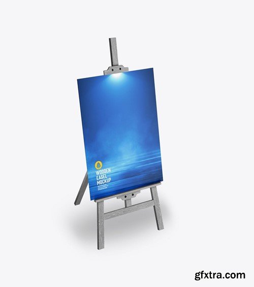 set Painting Easel Mockup N93KQ8N