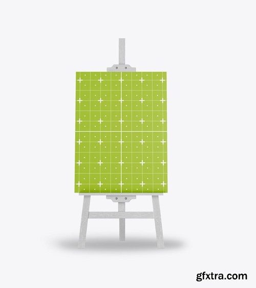 set Painting Easel Mockup N93KQ8N