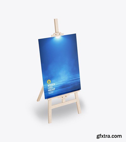 set Painting Easel Mockup N93KQ8N