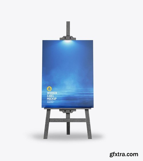 set Painting Easel Mockup N93KQ8N