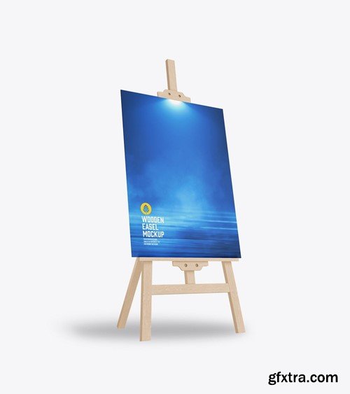 set Painting Easel Mockup N93KQ8N