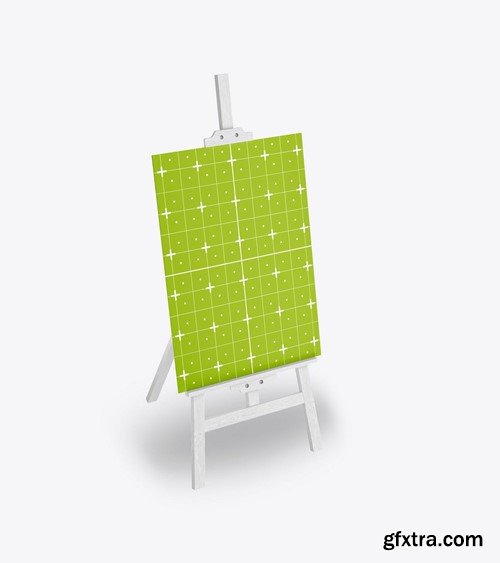 set Painting Easel Mockup N93KQ8N