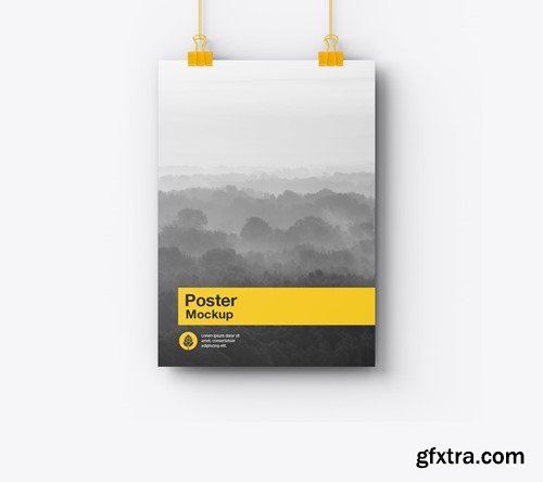 Vertical Hanging Poster Mockup 9LRGMEV