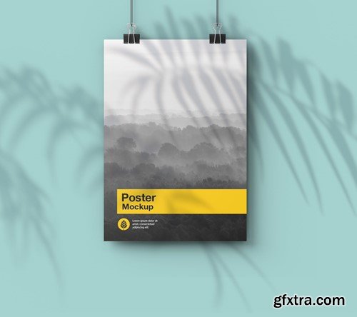 Vertical Hanging Poster Mockup 9LRGMEV