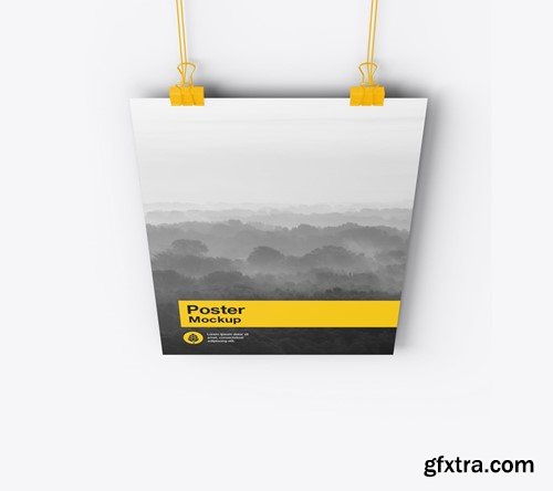 Vertical Hanging Poster Mockup 9LRGMEV