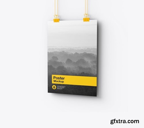 Vertical Hanging Poster Mockup 9LRGMEV