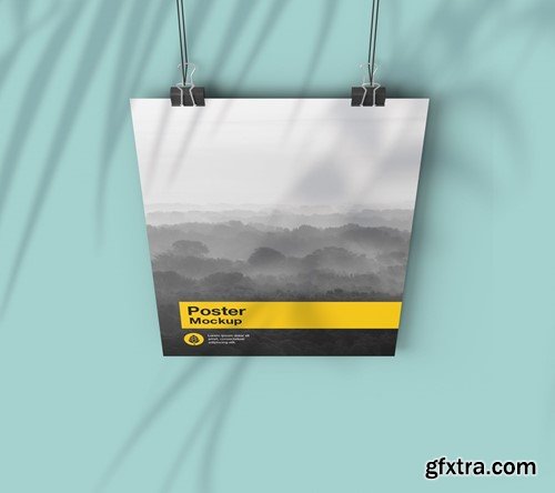 Vertical Hanging Poster Mockup 9LRGMEV