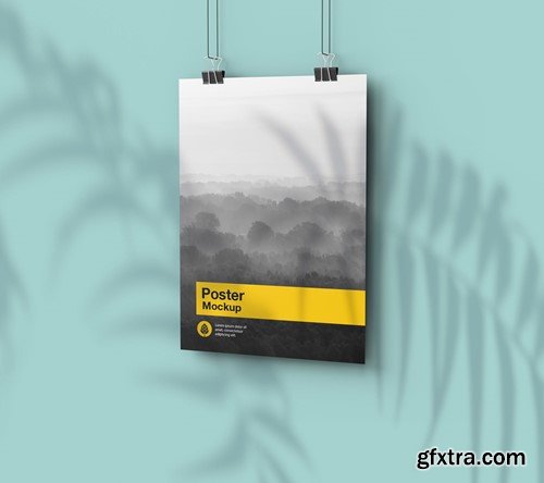 Vertical Hanging Poster Mockup 9LRGMEV