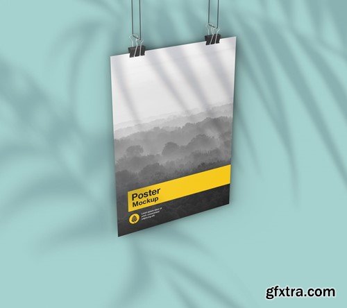 Vertical Hanging Poster Mockup 9LRGMEV