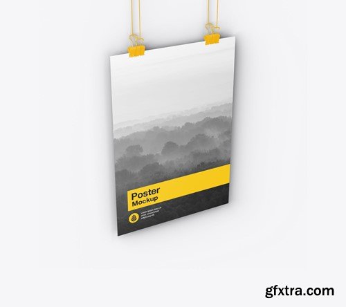 Vertical Hanging Poster Mockup 9LRGMEV