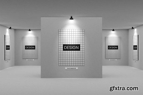 Painting Gallery & Exhibition Mockup 8NLJVT8