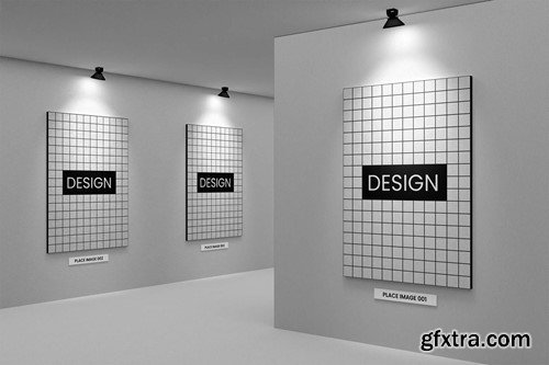 Painting Gallery & Exhibition Mockup 8NLJVT8