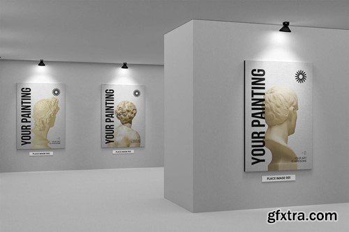 Painting Gallery & Exhibition Mockup 8NLJVT8