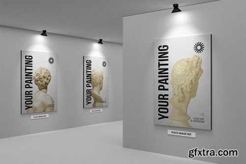 Painting Gallery & Exhibition Mockup 8NLJVT8