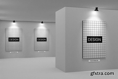 Painting Gallery & Exhibition Mockup 8NLJVT8