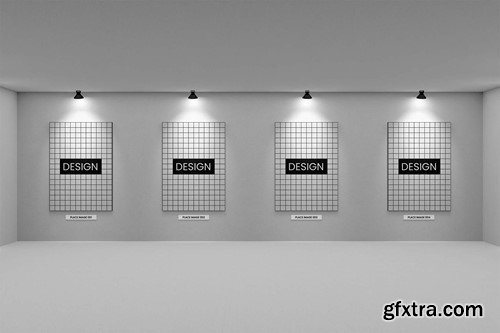 Painting Gallery & Exhibition Mockup 8NLJVT8