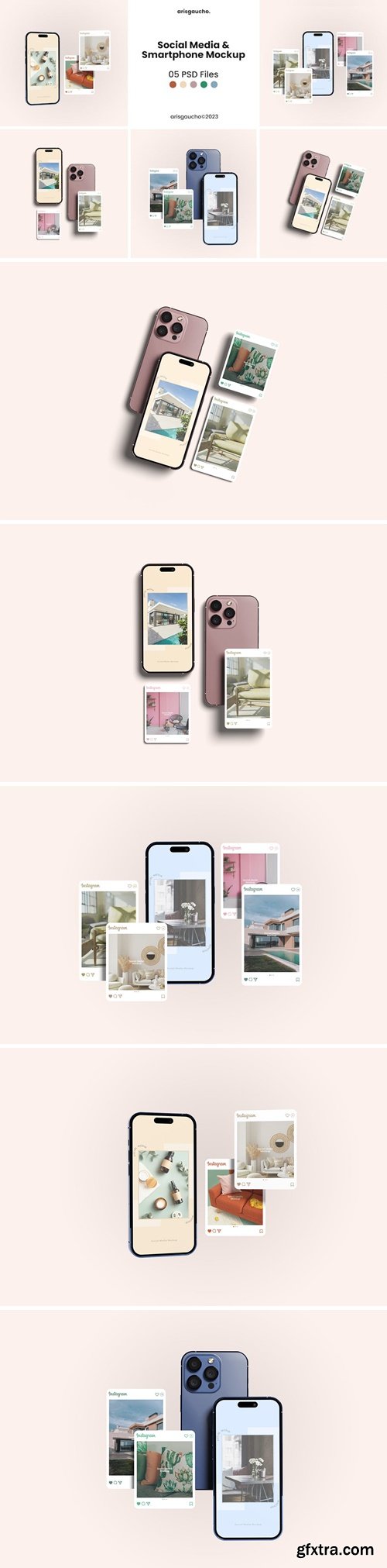 Social Media and Smartphone Mockup LZY3C4T