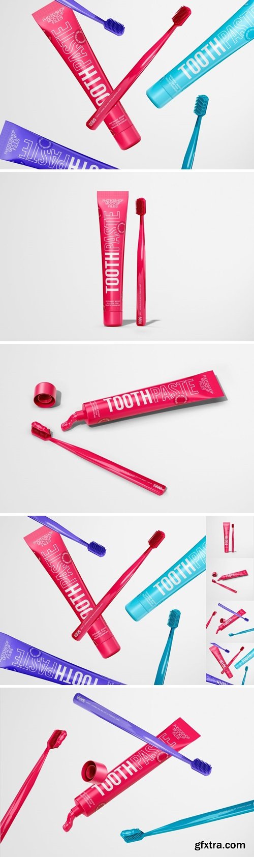 Toothpaste Mockup Set UPJKSH9