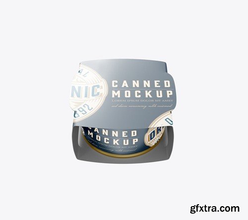 Single Can with Packaging Mockup BKMBLYF