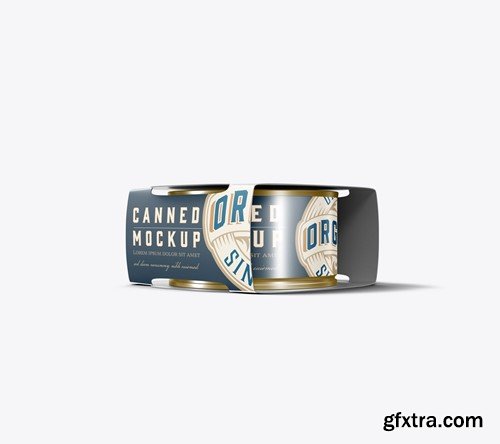 Single Can with Packaging Mockup BKMBLYF