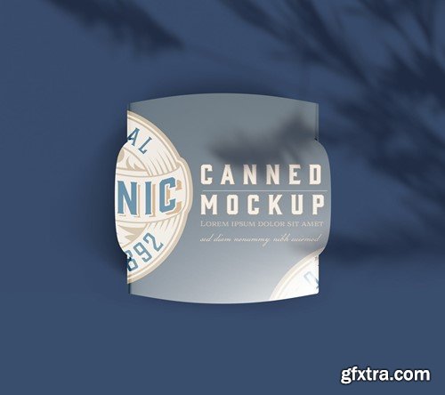 Single Can with Packaging Mockup BKMBLYF