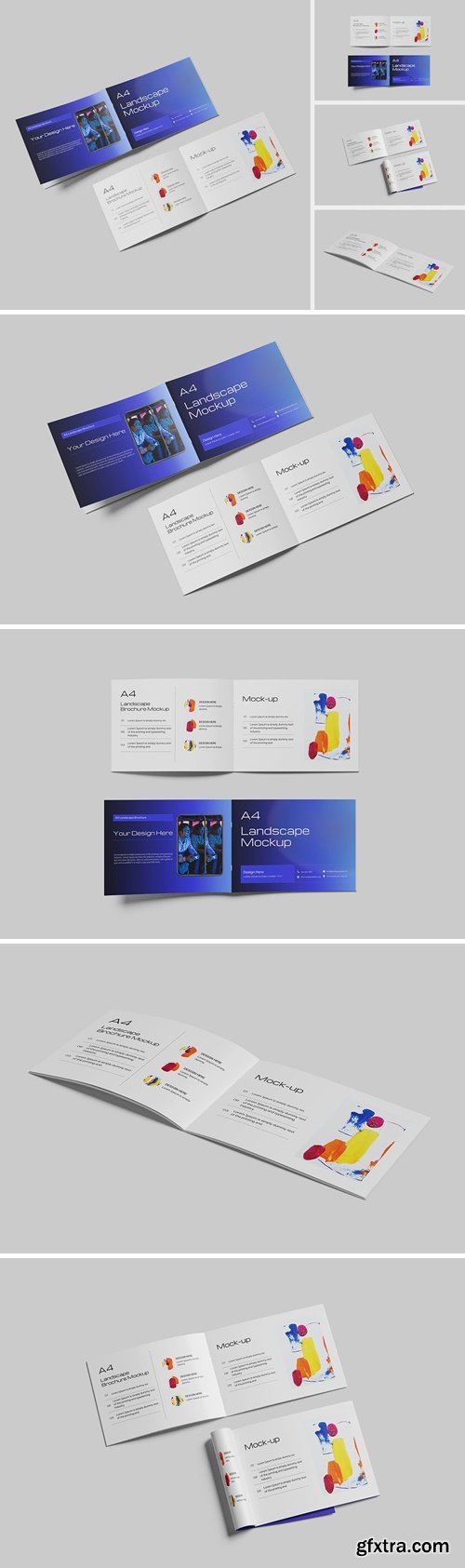 A4 Landscape Brochure Mockup V1 5ZH8S3R