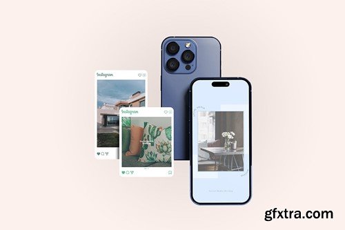 Social Media and Smartphone Mockup LZY3C4T