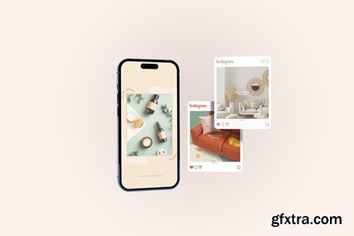 Social Media and Smartphone Mockup LZY3C4T