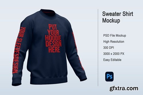 Sweater Shirt Mockup SPJU2C7